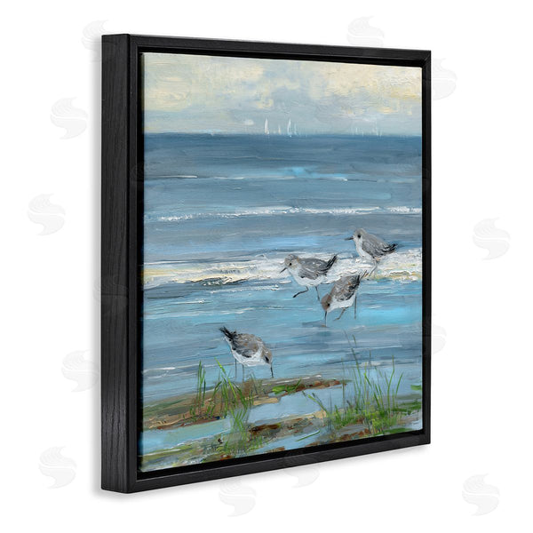 Stupell Industries Sally Swatland | Stepping Sandpipers Grazing