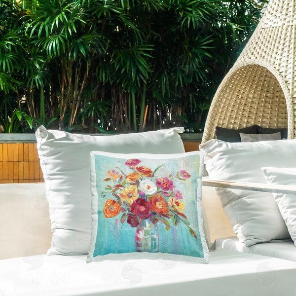 Stupell Industries Sally Swatland | Summer Garden Arrangement Printed Throw Pillow