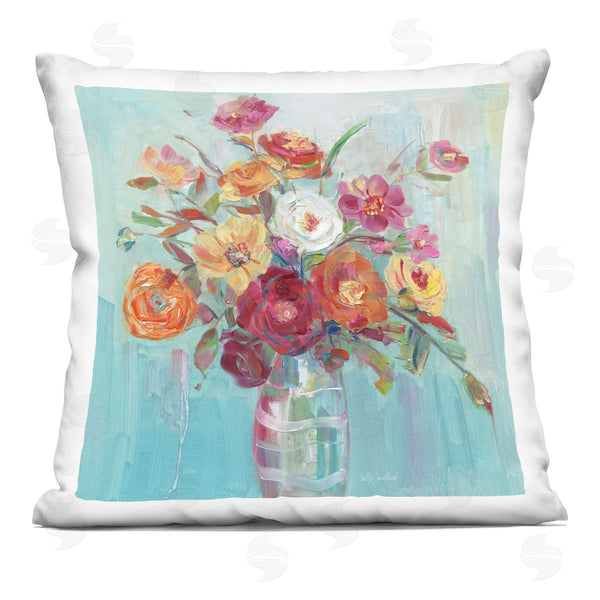 stupell industries Sally Swatland | Summer Garden Arrangement Printed Throw Pillow