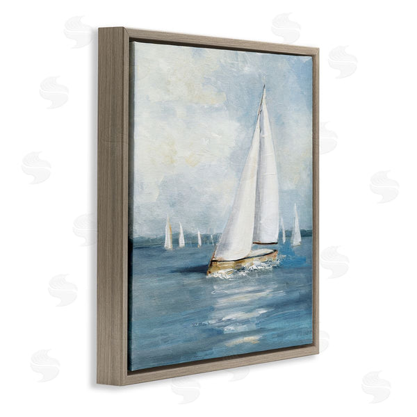 Stupell Industries Sally Swatland | Swaying Sailboat Vessel
