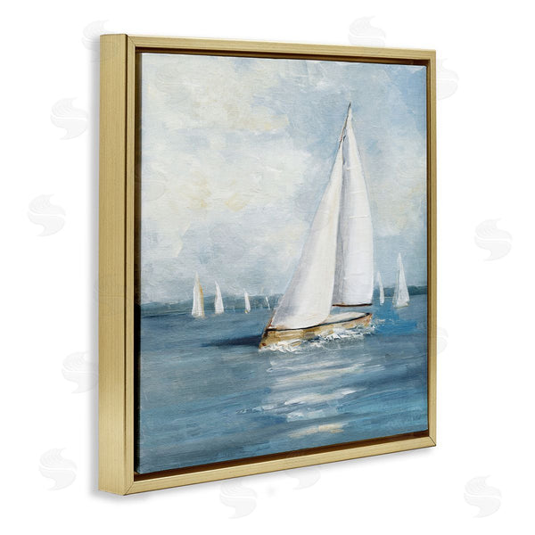 Stupell Industries Sally Swatland | Swaying Sailboat Vessel