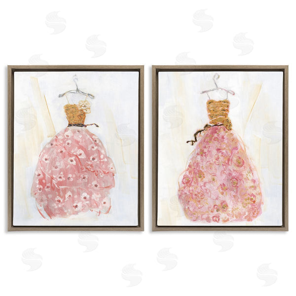 Stupell Industries Sally Swatland | Trendy Gowns With Flower Details