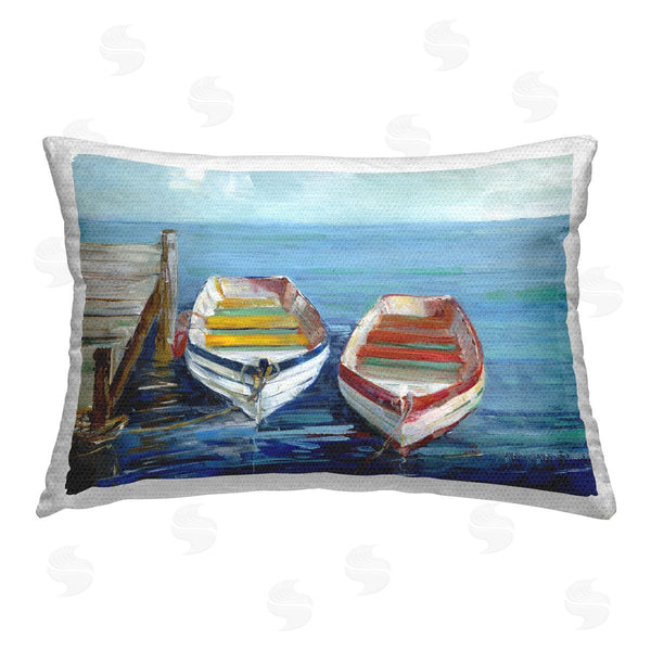 Stupell Industries Sally Swatland | Twin Boats By Dock