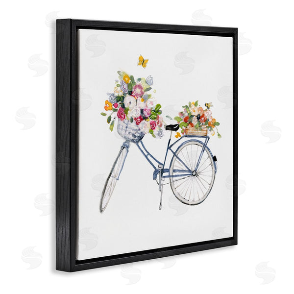 Stupell Industries Sally Swatland | Vintage Bicycle Flower Bouquet Baskets Butterflies Wall Art