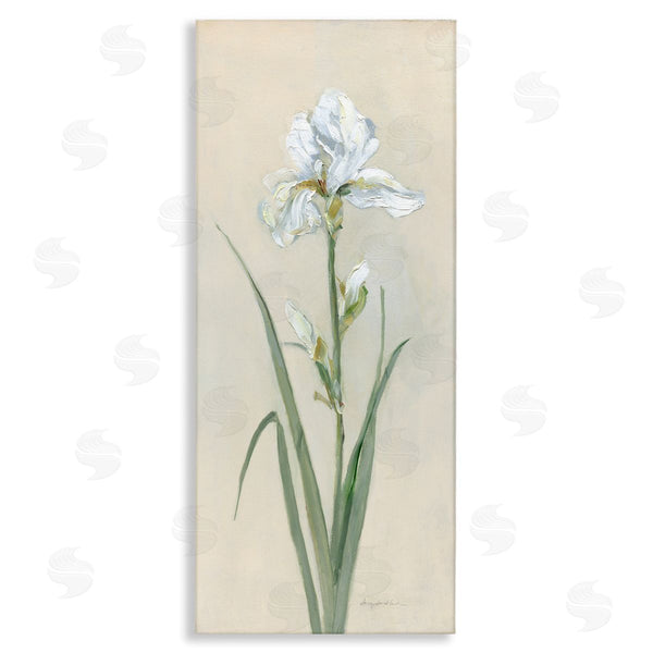 stupell industries Sally Swatland | White Iris on Beige Wall Art