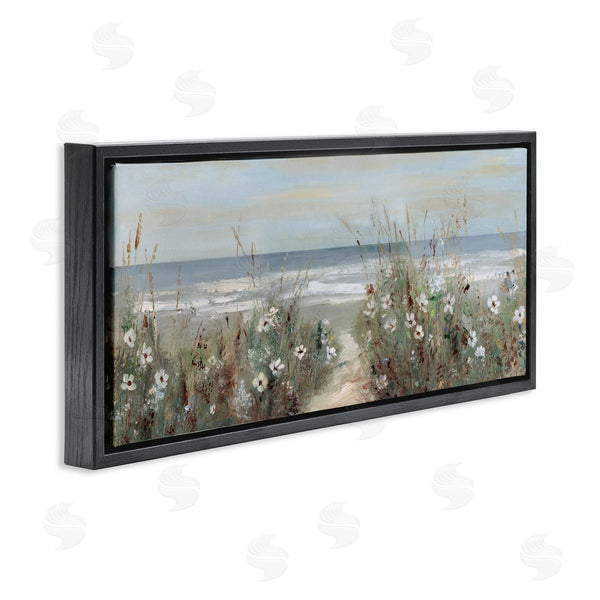 Stupell Industries Sally Swatland | Wildflower Coastline Beach Path