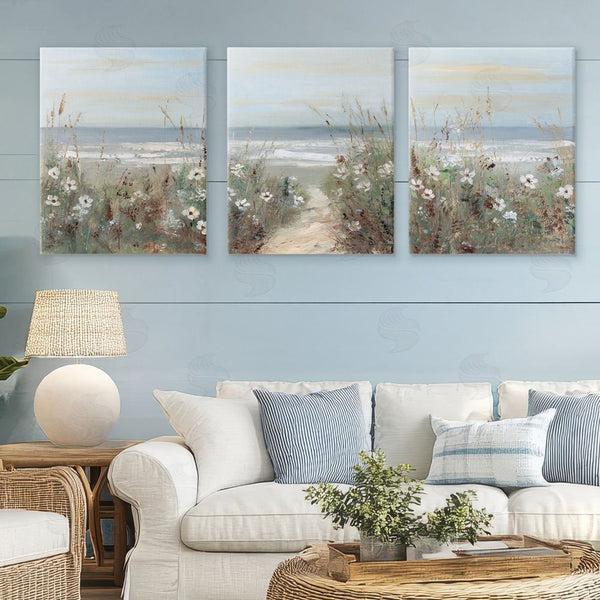 Stupell Industries Sally Swatland | Wildflower Coastline Landscape