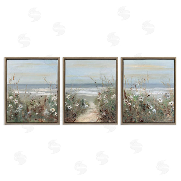 Stupell Industries Sally Swatland | Wildflower Coastline Landscape