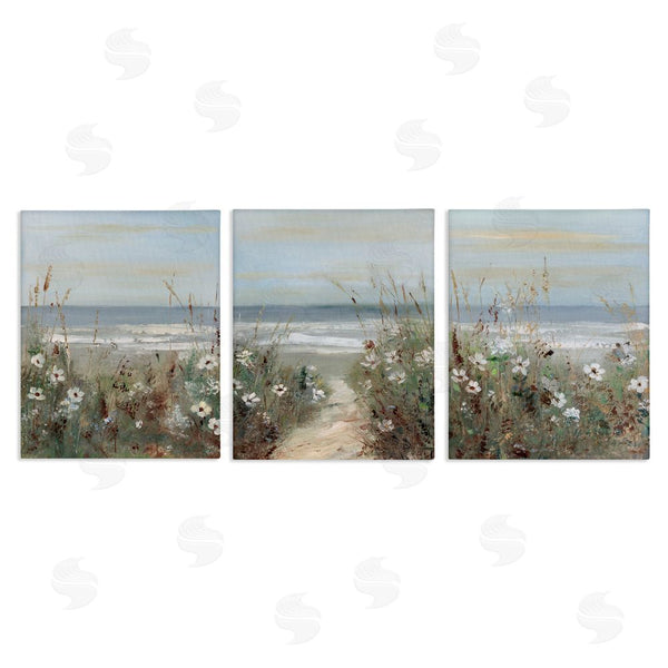 stupell industries Sally Swatland | Wildflower Coastline Landscape