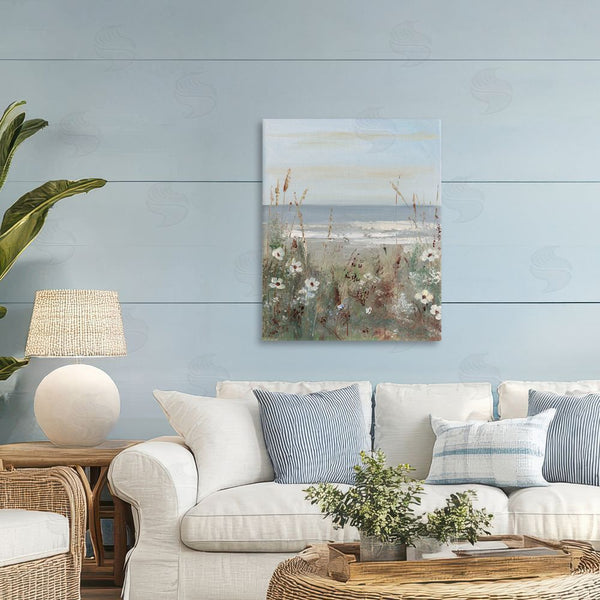 Stupell Industries Sally Swatland | Wildflower Coastline Scene