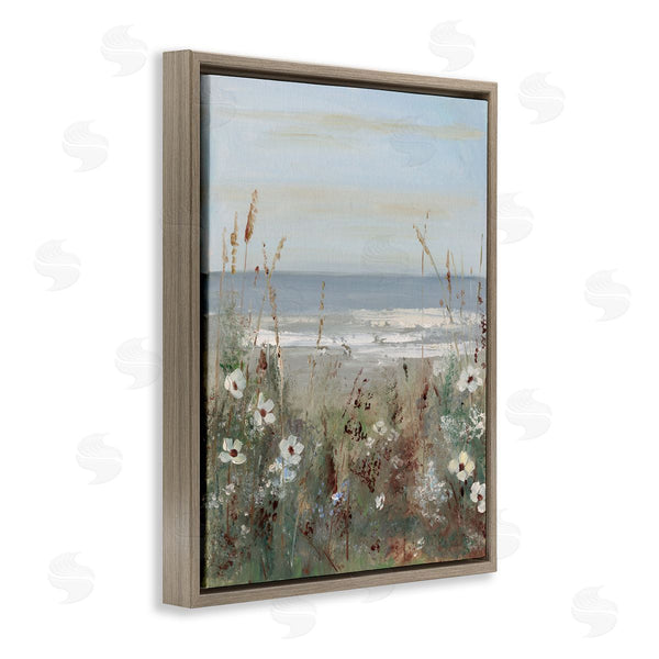 Stupell Industries Sally Swatland | Wildflower Coastline Scene
