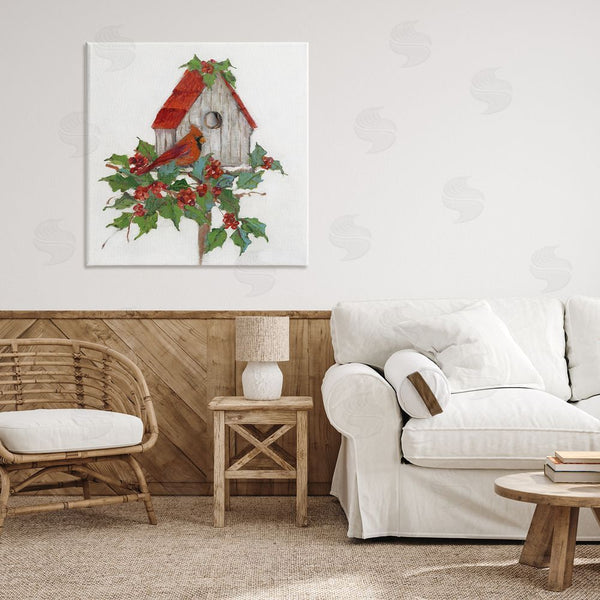 Stupell Industries Sally Swatland | Winter Plants & Birdhouse