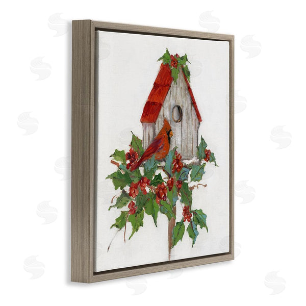 Stupell Industries Sally Swatland | Winter Plants & Birdhouse