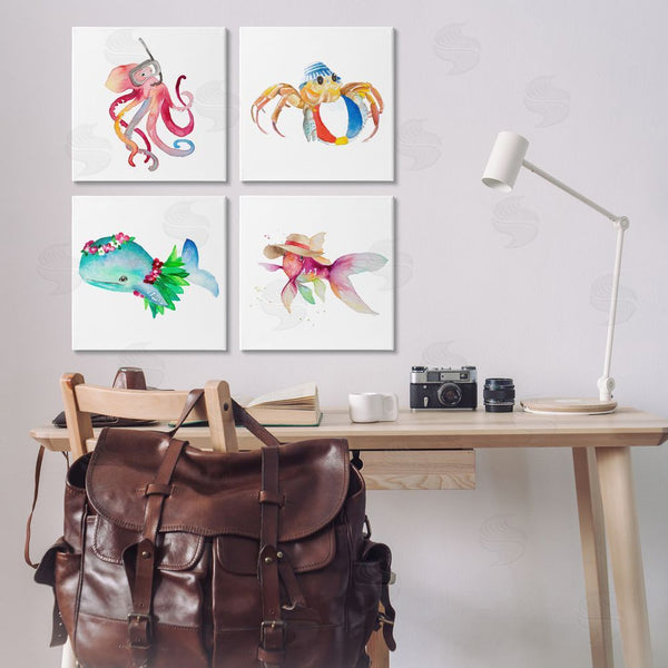 Stupell Industries Samantha Carter | Sea Creatures At Beach Wall Art