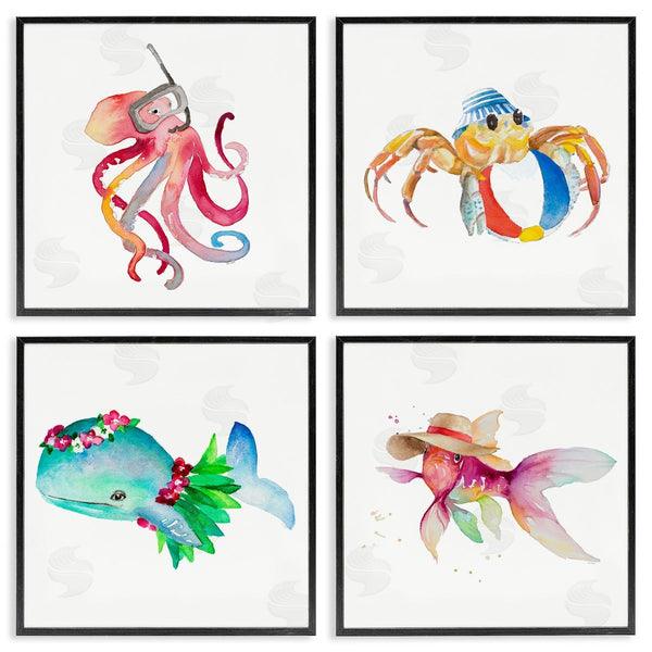 Stupell Industries Samantha Carter | Sea Creatures At Beach Wall Art