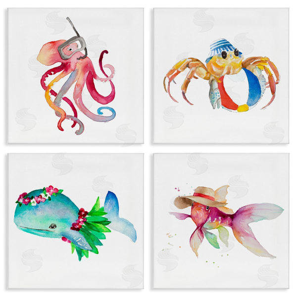 stupell industries Samantha Carter | Sea Creatures at Beach Wall Art