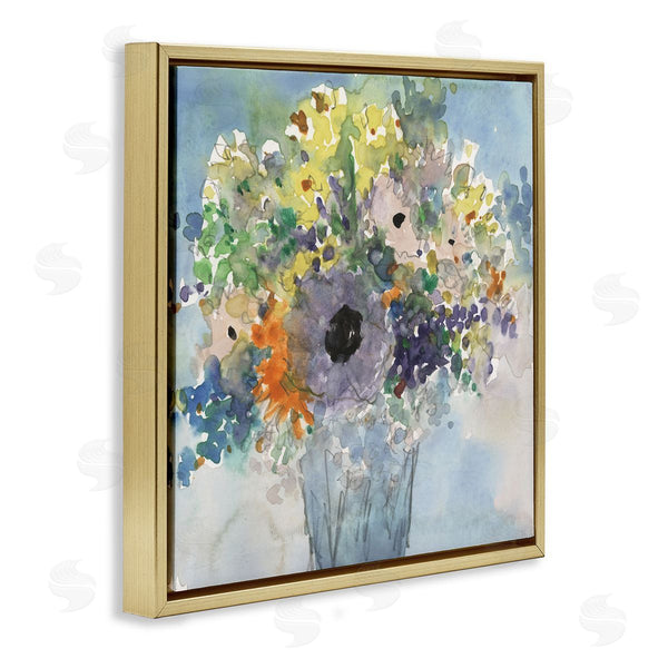 Stupell Industries Samuel Dixon | Blue Bouquet Watercolor