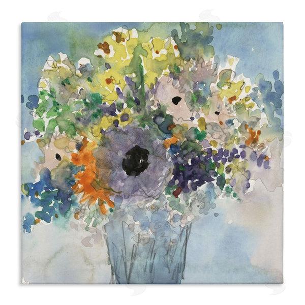 stupell industries Samuel Dixon | Blue Bouquet Watercolor