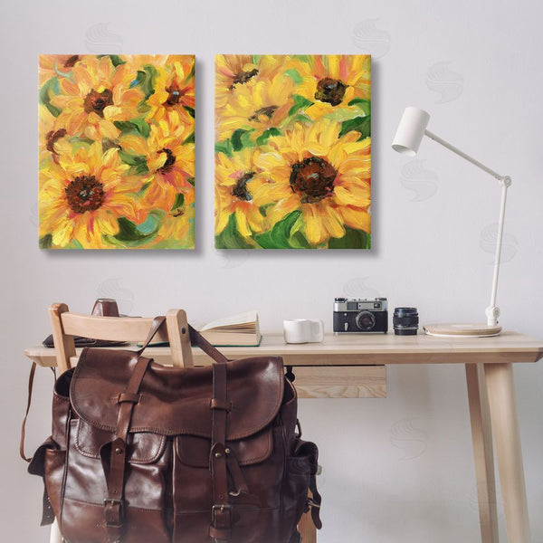 Stupell Industries Sandra Iafrate | Abstract Large Sunflower Blooms Wall Art