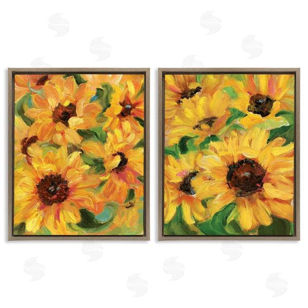 Stupell Industries Sandra Iafrate | Abstract Large Sunflower Blooms Wall Art