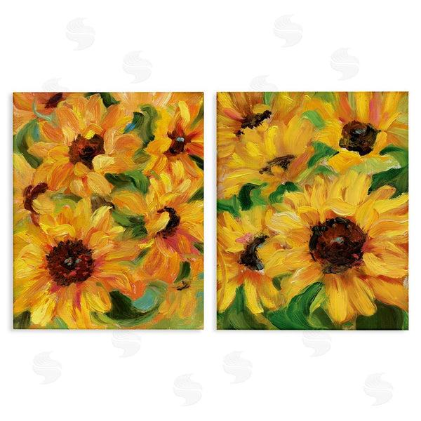 stupell industries Sandra Iafrate | Abstract Large Sunflower Blooms Wall Art