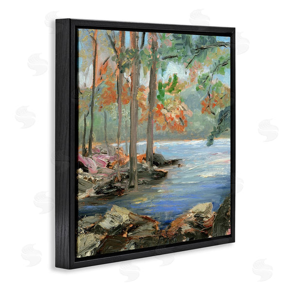 Stupell Industries Sandra Iafrate  | Woodland Creek Looming Trees