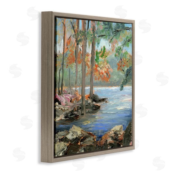 Stupell Industries Sandra Iafrate  | Woodland Creek Looming Trees