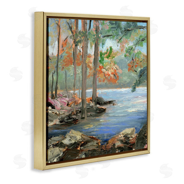 Stupell Industries Sandra Iafrate  | Woodland Creek Looming Trees