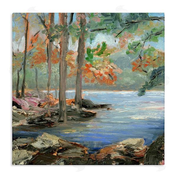 stupell industries Sandra Iafrate  | Woodland Creek Looming Trees