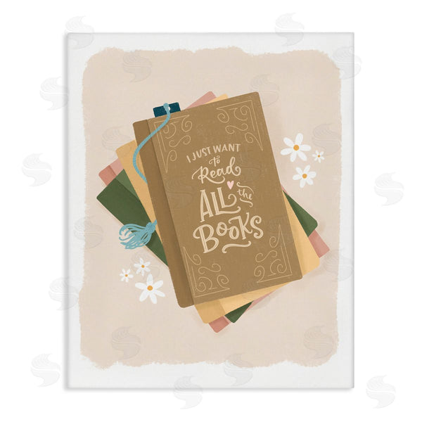stupell industries Sandra Picco | Want To Read All The Books