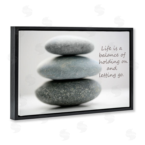Stupell Industries Sandro De Carvalho | Life Is A Balance Stones