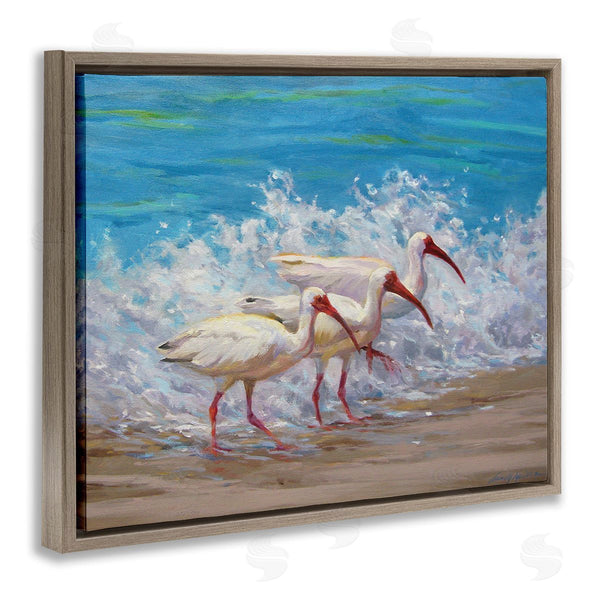 Stupell Industries Sandy Nelson | Splashing Sea Birds Wall Art