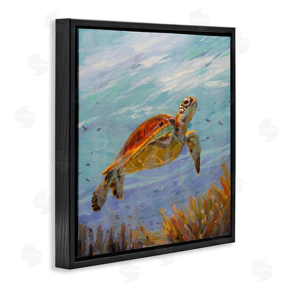 Stupell Industries Sandy Nelson | Turtle Among Coral Reef Wall Art