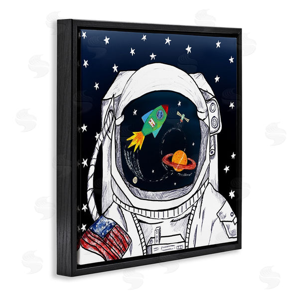 Stupell Industries Sangita Bachelet | Astronaut Space Suit Galaxy