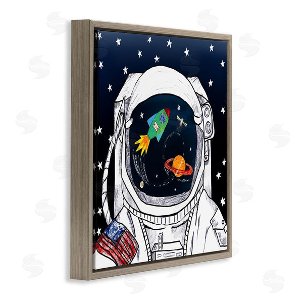 Stupell Industries Sangita Bachelet | Astronaut Space Suit Galaxy