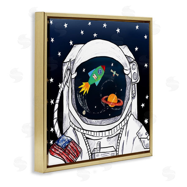 Stupell Industries Sangita Bachelet | Astronaut Space Suit Galaxy