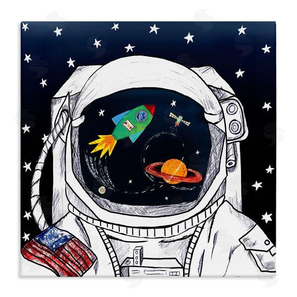 stupell industries Sangita Bachelet | Astronaut Space Suit Galaxy