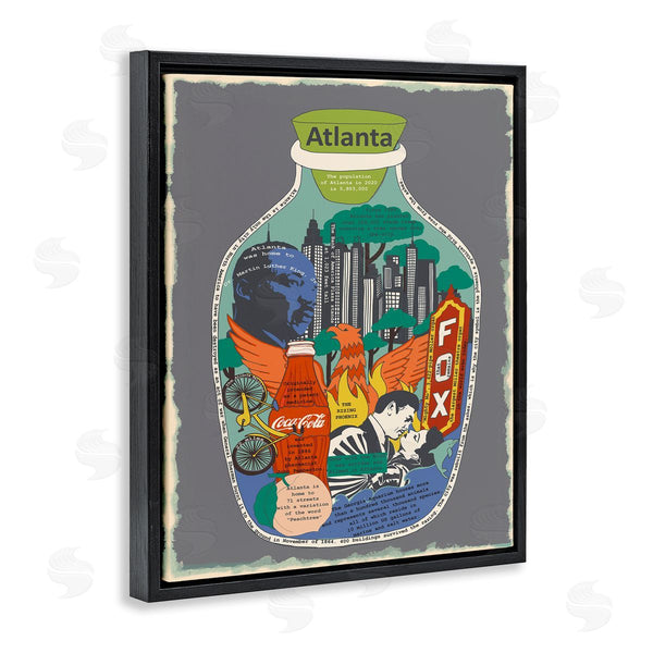 Stupell Industries Sangita Bachelet | Atlanta Georgia In Vintage Jar