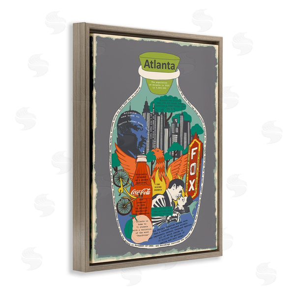 Stupell Industries Sangita Bachelet | Atlanta Georgia In Vintage Jar