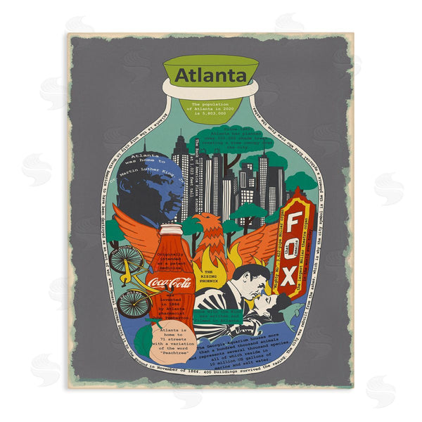 stupell industries Sangita Bachelet | Atlanta Georgia in Vintage Jar