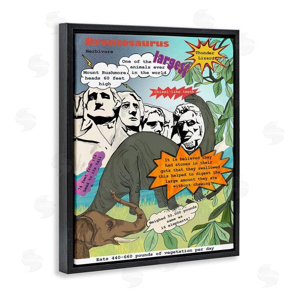 Stupell Industries Sangita Bachelet | Comic Book Brontosaurus Illustration