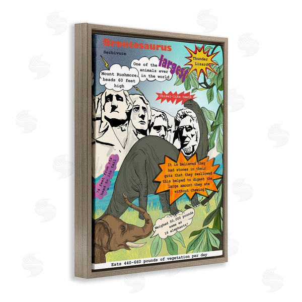 Stupell Industries Sangita Bachelet | Comic Book Brontosaurus Illustration