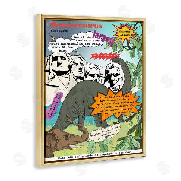 Stupell Industries Sangita Bachelet | Comic Book Brontosaurus Illustration