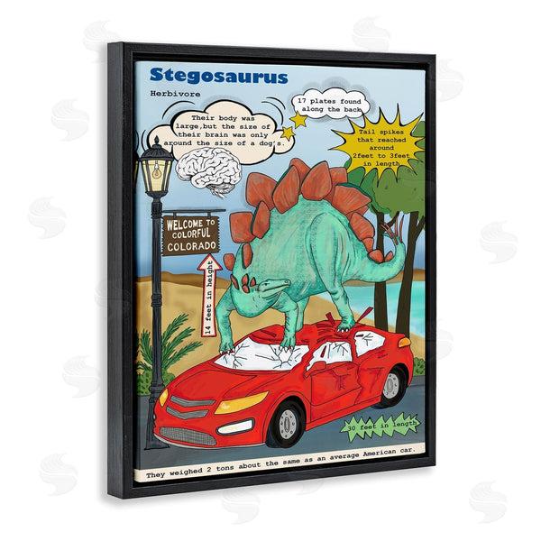 Stupell Industries Sangita Bachelet | Dinosaur Facts Stegosaurus Magazine