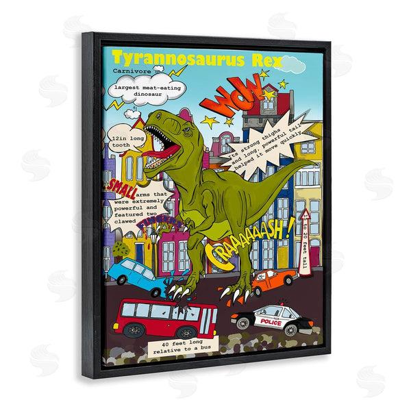 Stupell Industries Sangita Bachelet | Dinosaur Facts T-Rex Magazine