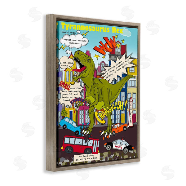 Stupell Industries Sangita Bachelet | Dinosaur Facts T-Rex Magazine