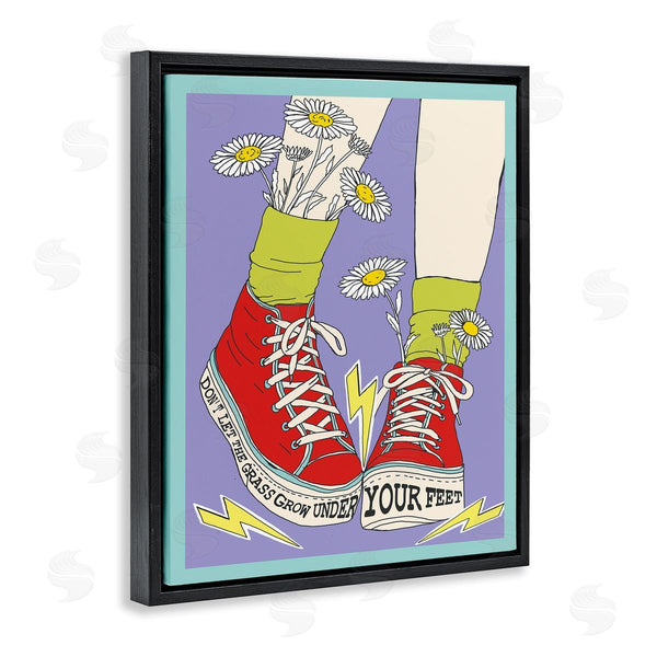 Stupell Industries Sangita Bachelet | Don't Let Grass Grow Under Feet