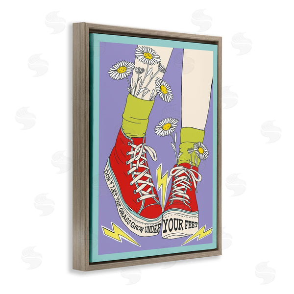 Stupell Industries Sangita Bachelet | Don't Let Grass Grow Under Feet