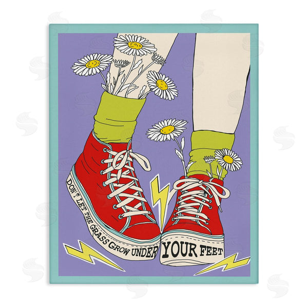 stupell industries Sangita Bachelet | Don't Let Grass Grow Under Feet