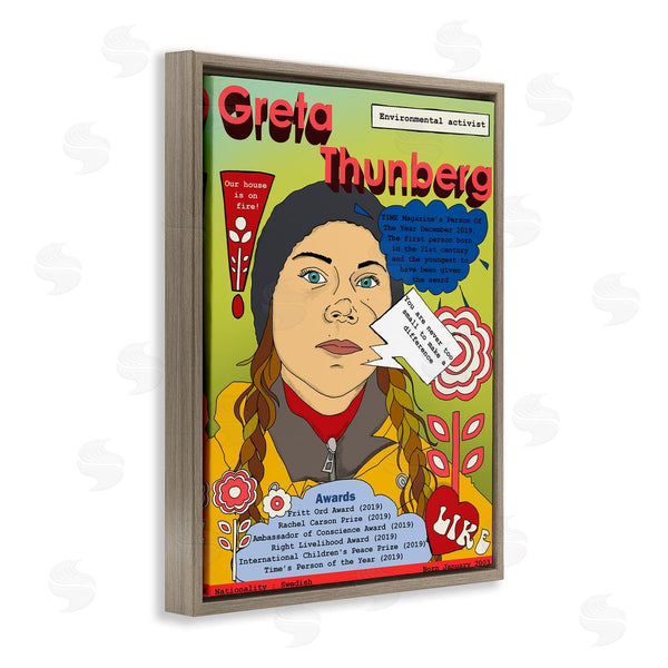 Stupell Industries Sangita Bachelet | Greta Thornburg Magazine Illustration